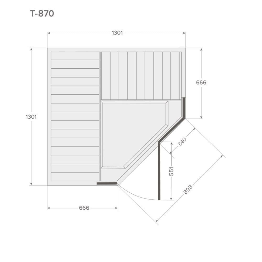 Tylö Infrarød T-870 - 3 Personer