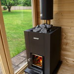 Harvia Linear 18 Compact Black – Vedfyrt badstuovn