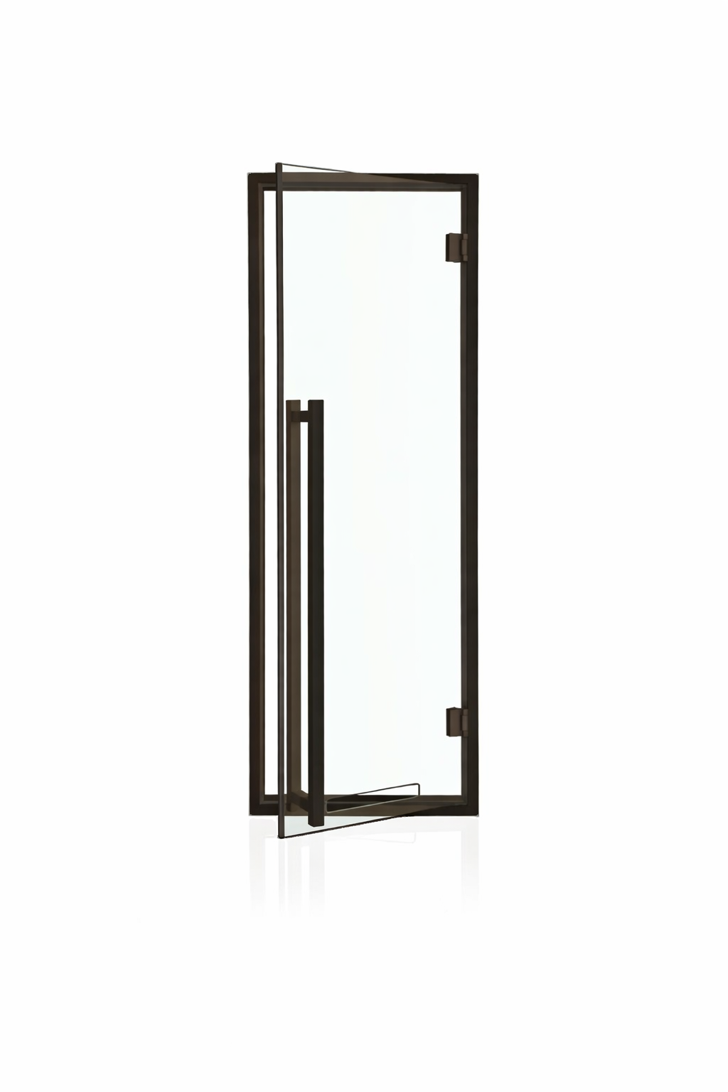 AD moderne svart badstudør