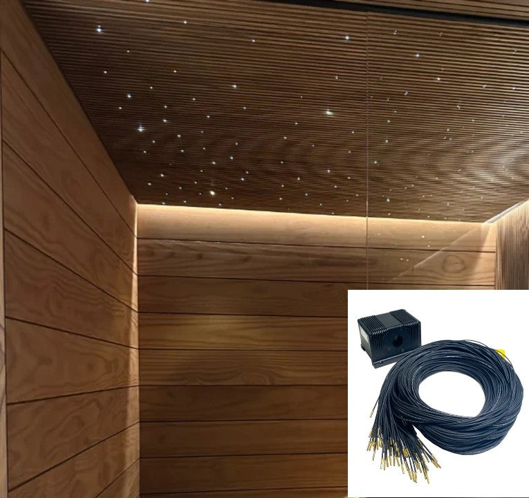 Sauna lighting starry sky