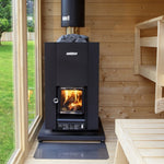 Harvia Linear 18 Compact Black – Vedfyrt badstuovn