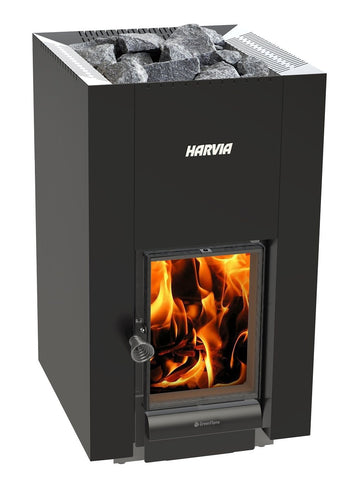 Harvia Linear 22 GreenFlame – Vedfyrt badstuovn