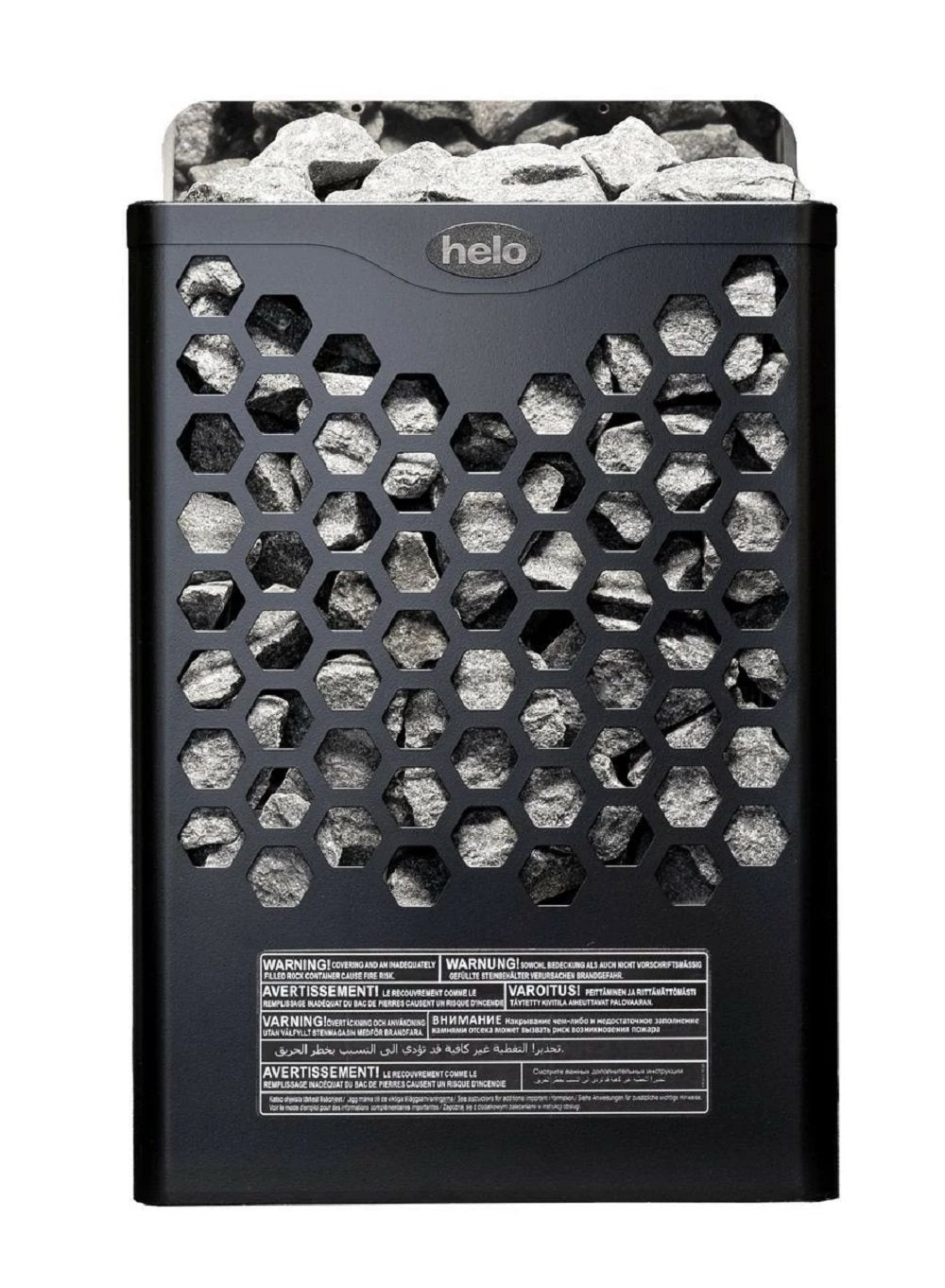 Helo Hanko 60 STJ – Elektrisk badstuovn 6,0 kW, Svart