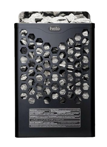 Helo Hanko 60 STJ – Elektrisk badstuovn 6,0 kW, Svart